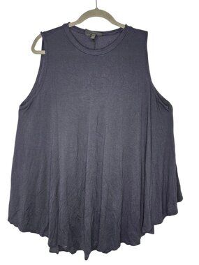 Lane Bryant Navy Blue Sleeveless Flowy Tank Top Plus Size 18/20